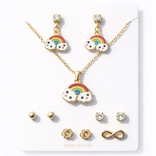 Locket and tops jewellery set