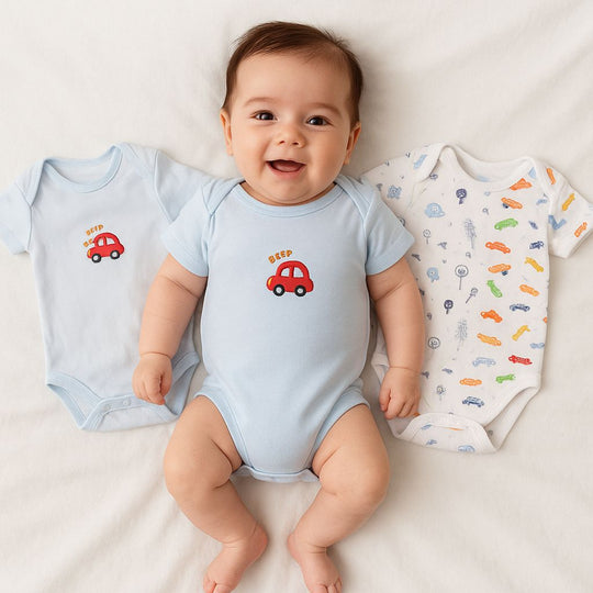 Baby Boy Bodysuit Set Œ 3-Pack