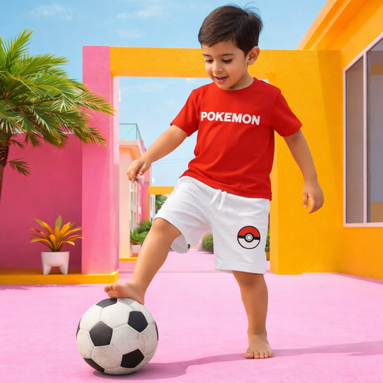 Pokemon 2PCS Blended Cotton Suit