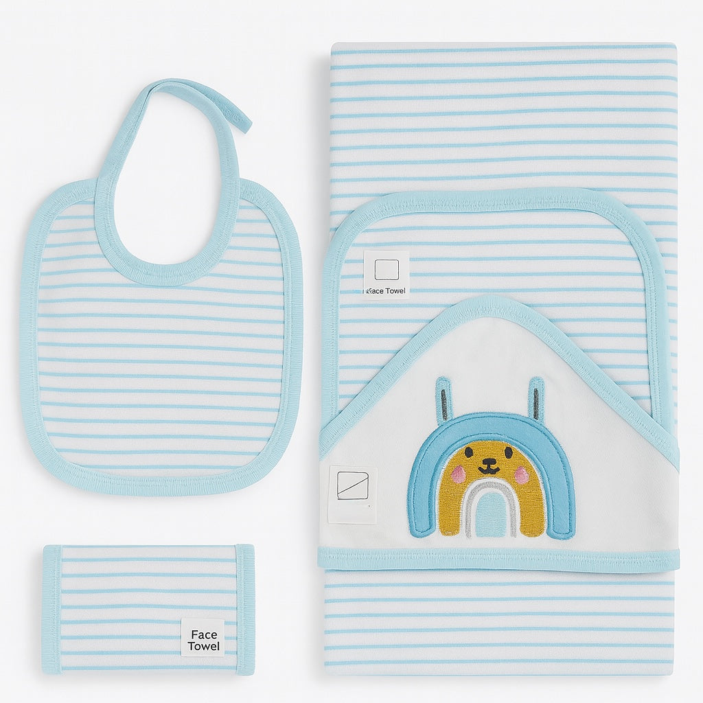 Mother Care 3-Pcs Set Wraping Sheet