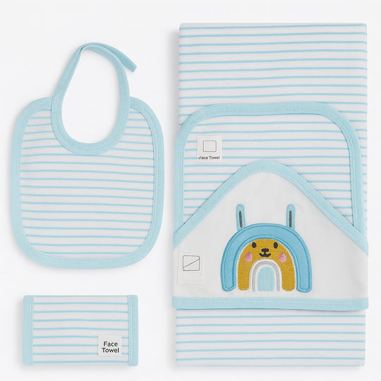 Mother Care 3-Pcs Set Wraping Sheet