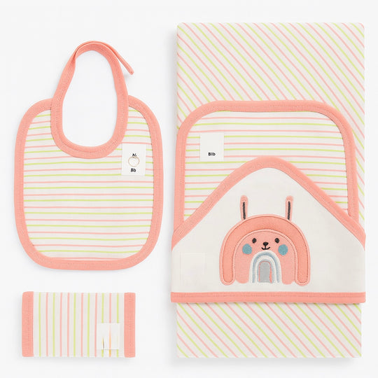 Mother Care 3-Pcs Set Wraping Sheet