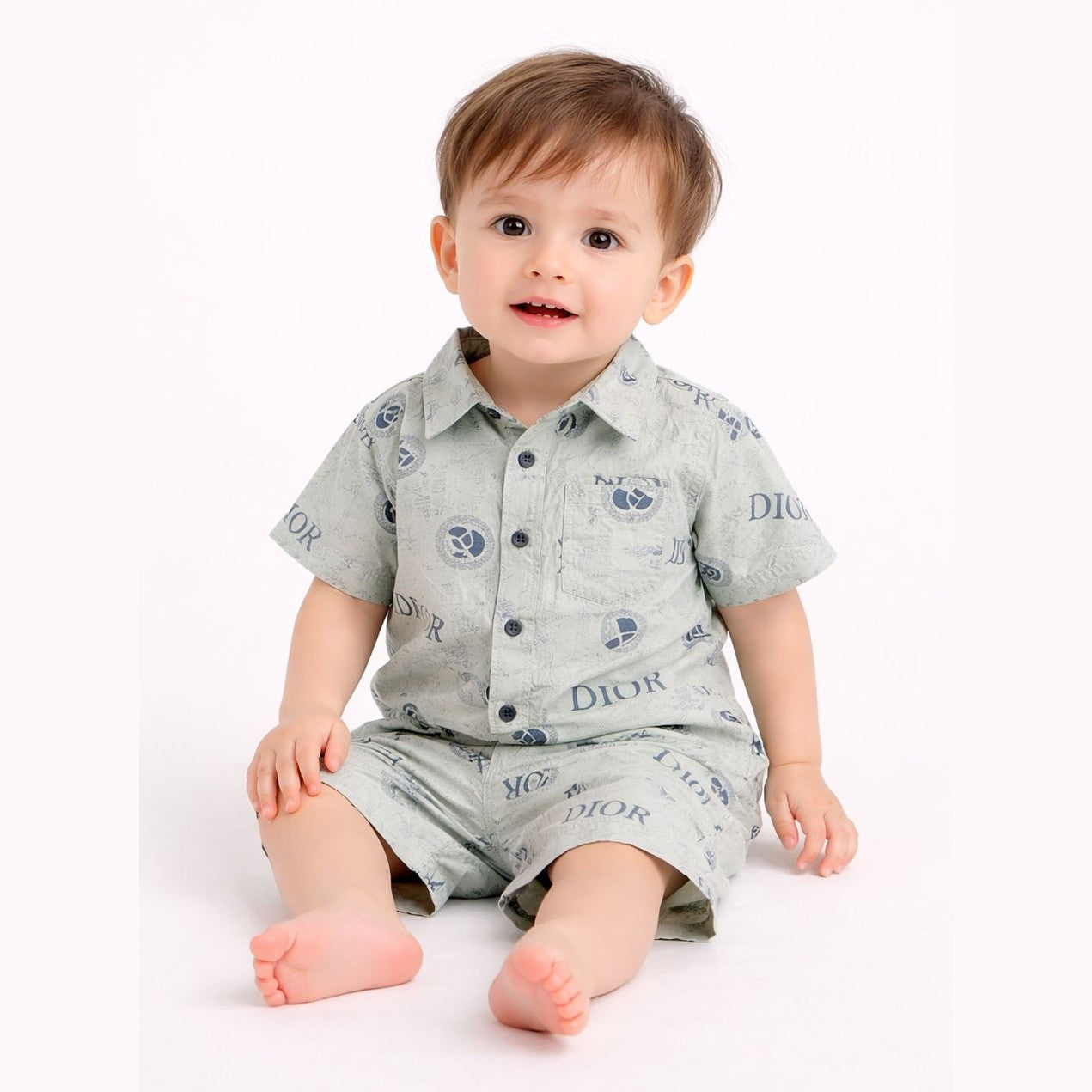 Baby 2Pc Dior Print Chand Tara Store