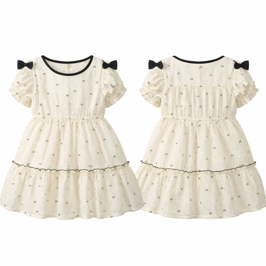 Baby Frock black Printed Chand Tara Store