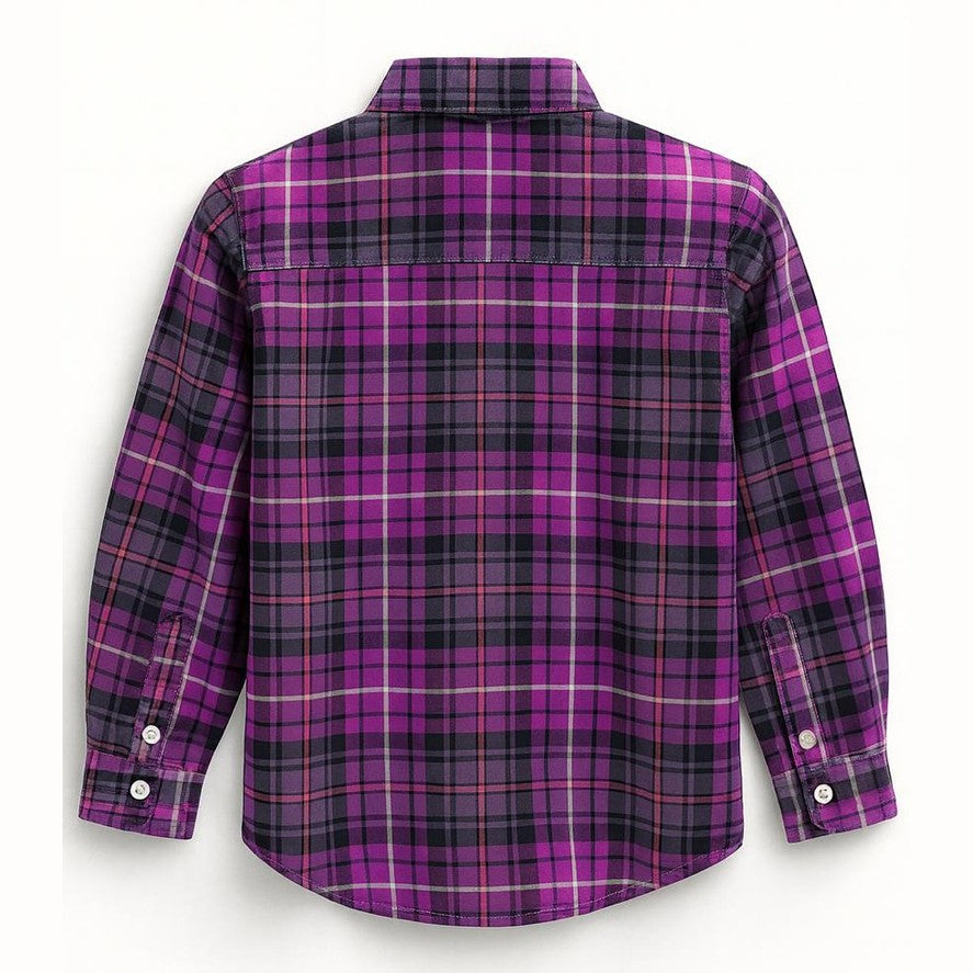 Boys Check Shirt Full Sleeve Cotton