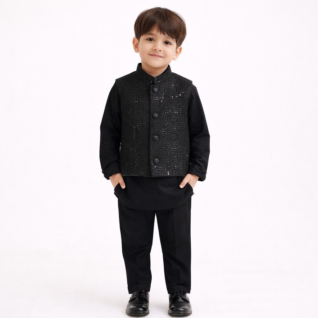 Boys Kameez Shalwar With Waistcoat Chand Tara Store