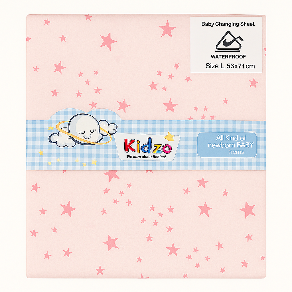 Kidzo Baby Changing Sheet-Larg