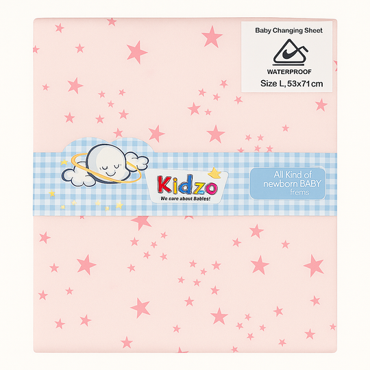 Kidzo Baby Changing Sheet-Larg