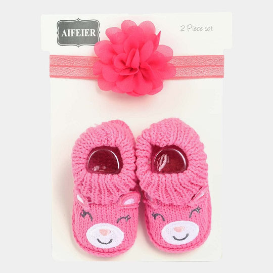 Baby 2-Pcs Set Woolen Botties