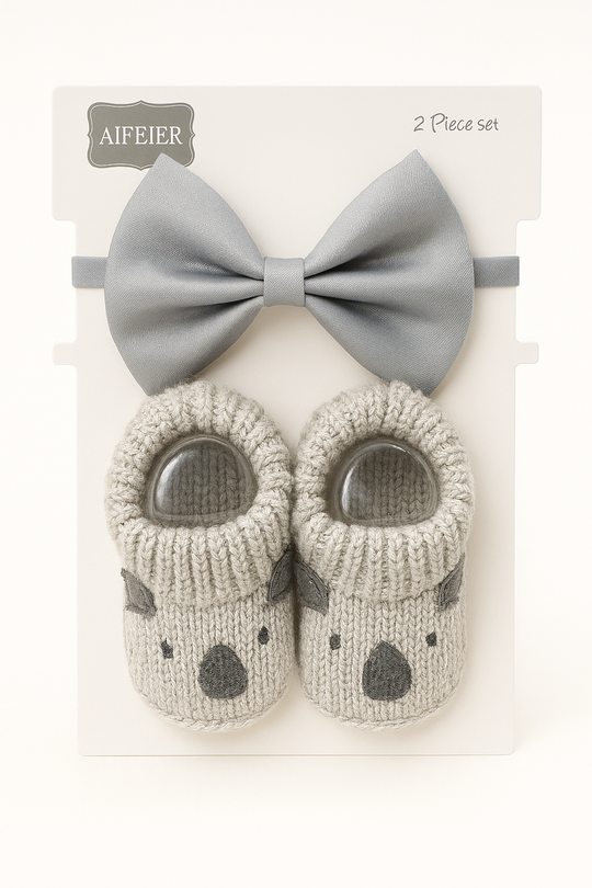 Baby 2-Pcs Set Woolen Botties