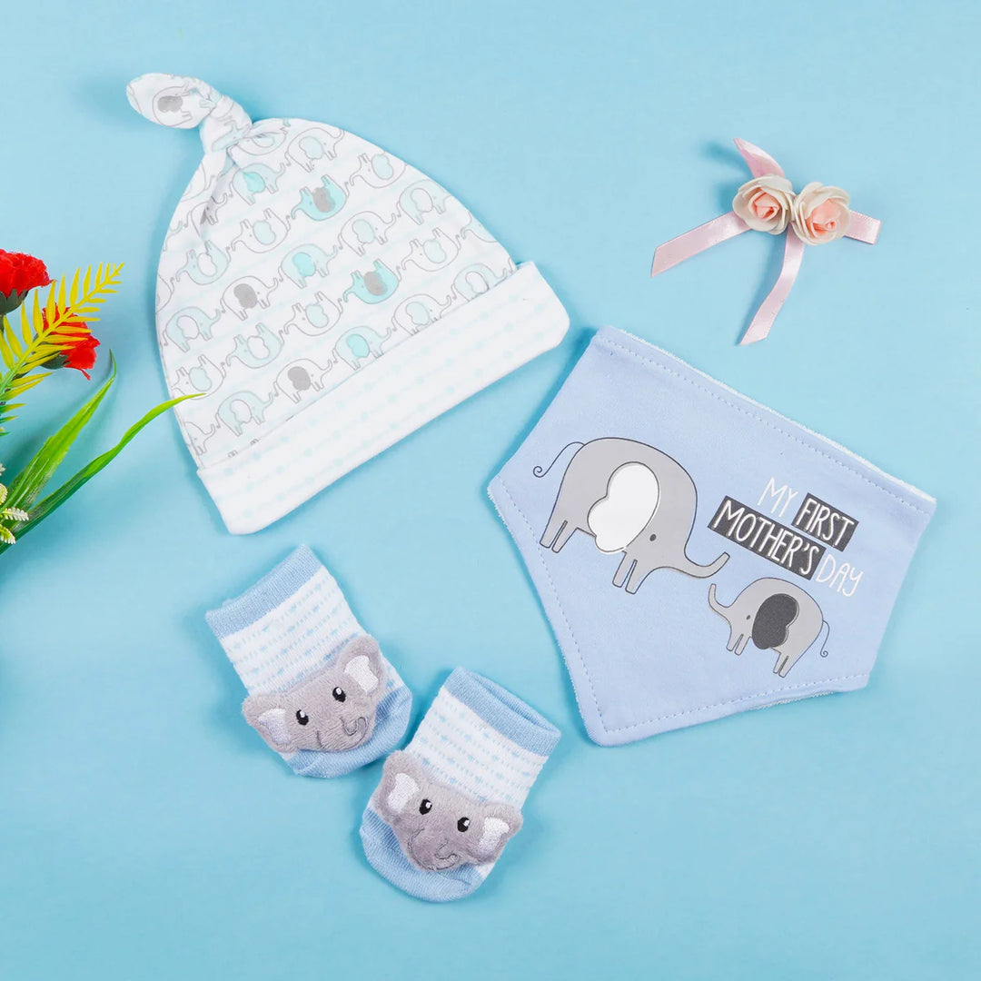 3-Pcs Set Cap Bandan Bib & Sock