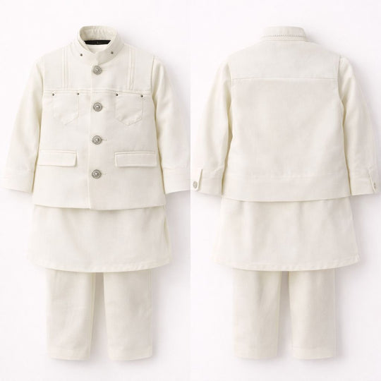 Boys Kameez Shalwar With Waistcoat