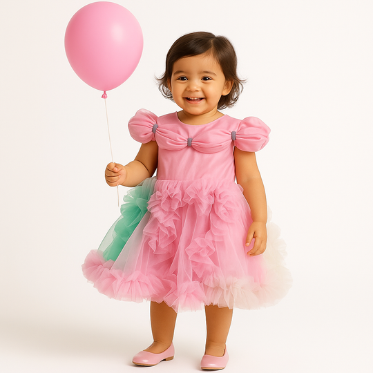 Multi Cloudy Frock