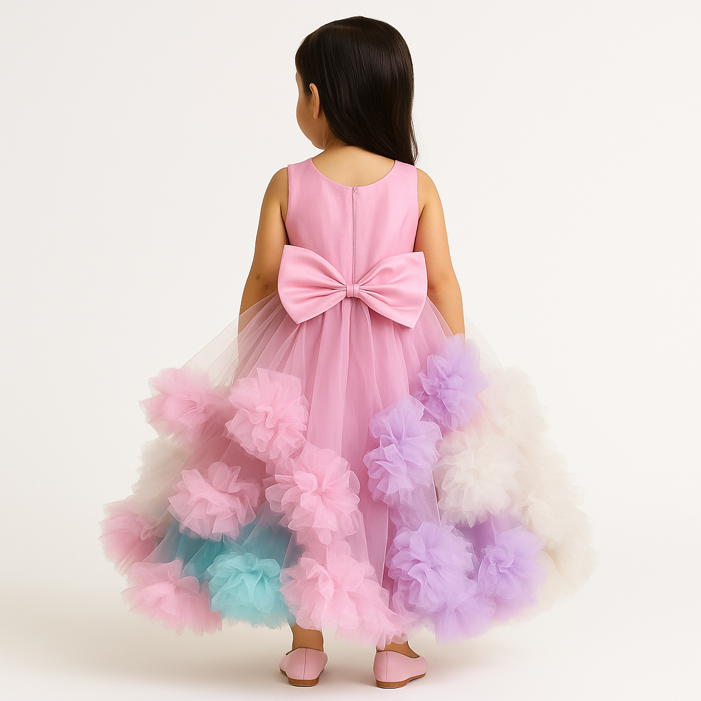 Multi Cloudy Frock