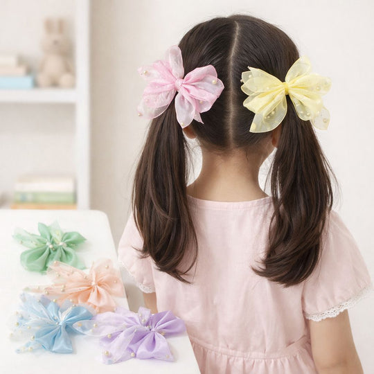 Hair Bow Clip Fancy