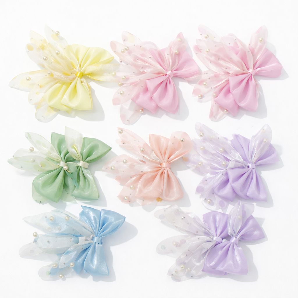Hair Bow Clip Fancy