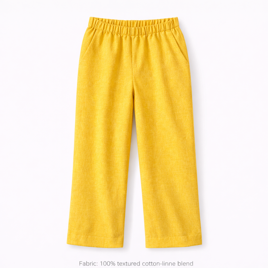 Golden Glow Embroidered 2-Piece Cotton Frock Suit