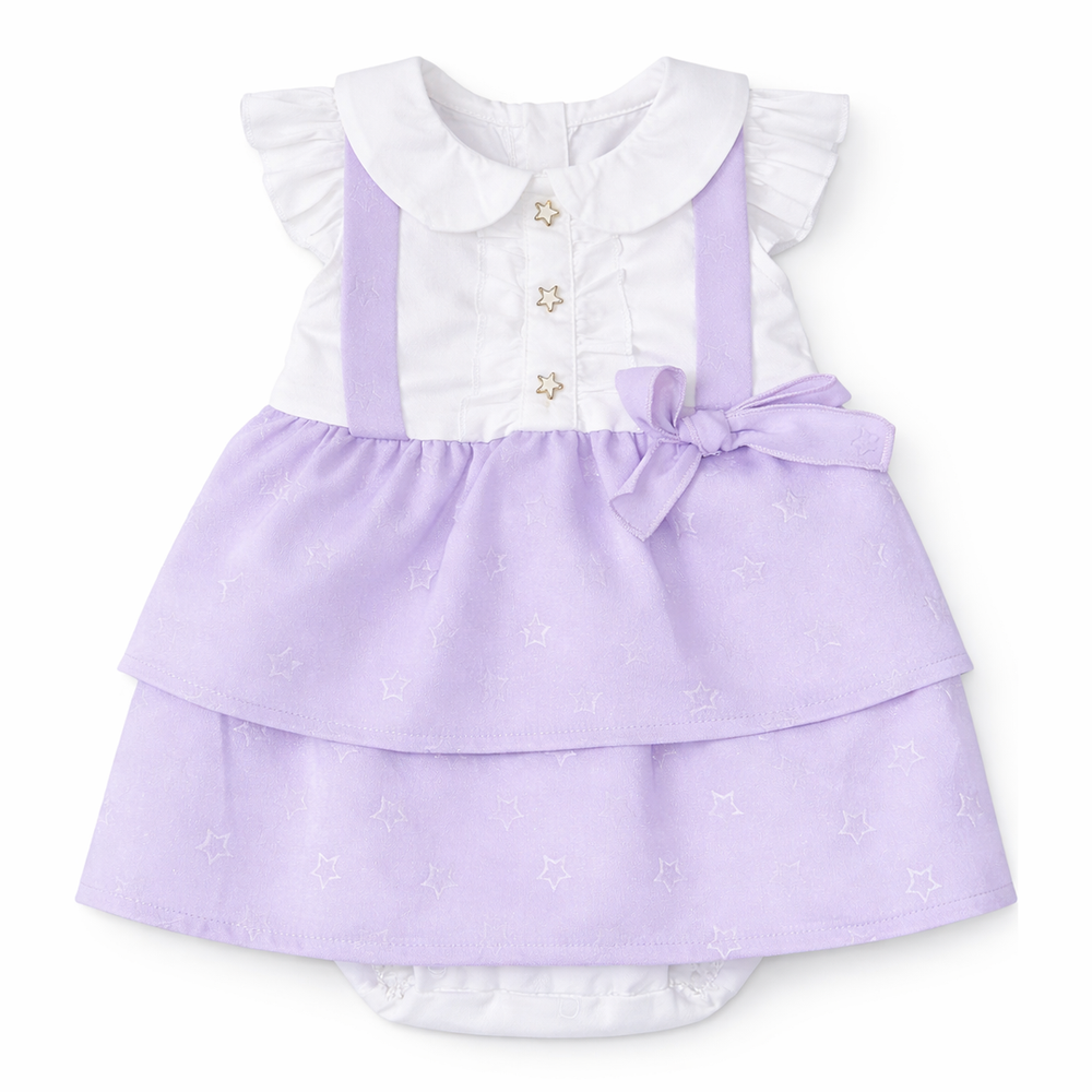 Elegant Star Bow Frock for Baby Girls