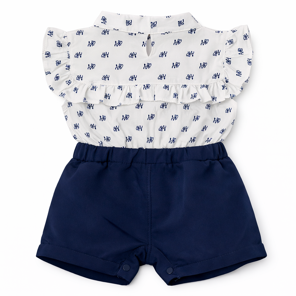 Baby Girls Romper Flower Print