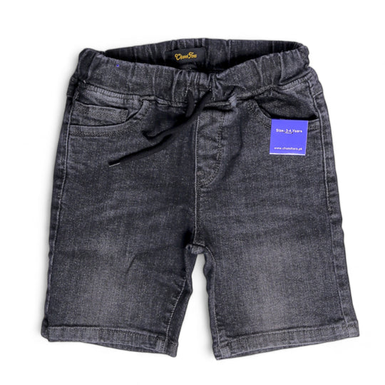 Black Denim Shorts