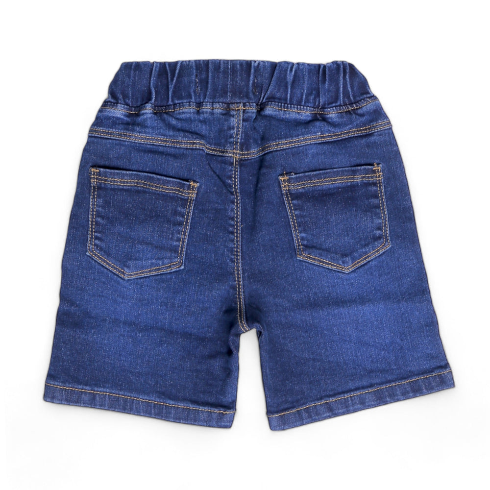 Dark Blue Denim Shorts
