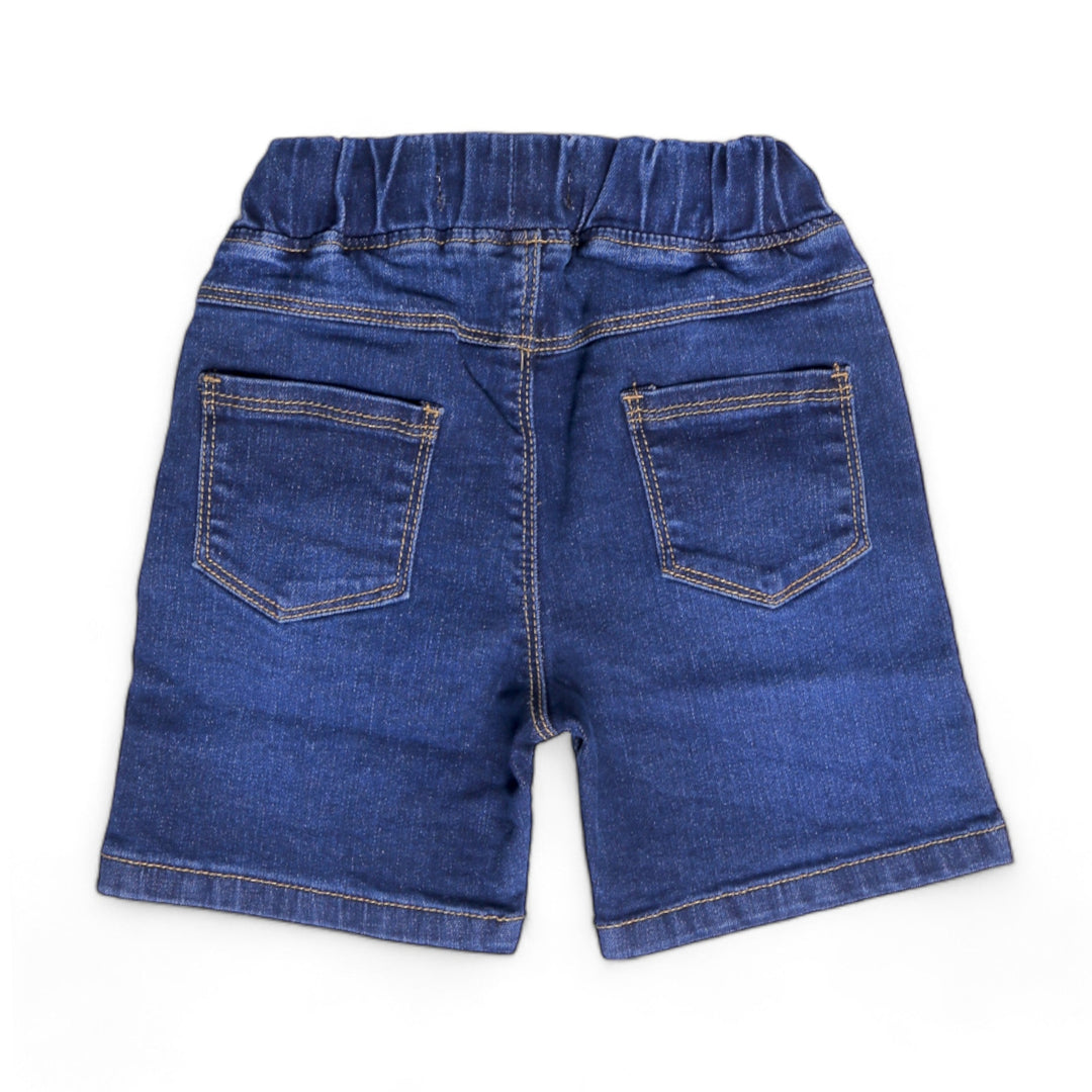 Dark Blue Denim Shorts