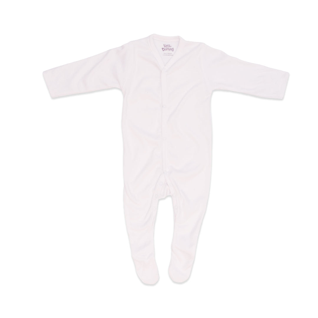 Little Darling Sleeping Suit Basic White