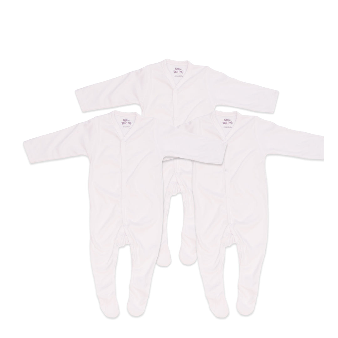 Little Darling Sleeping Suit Basic White
