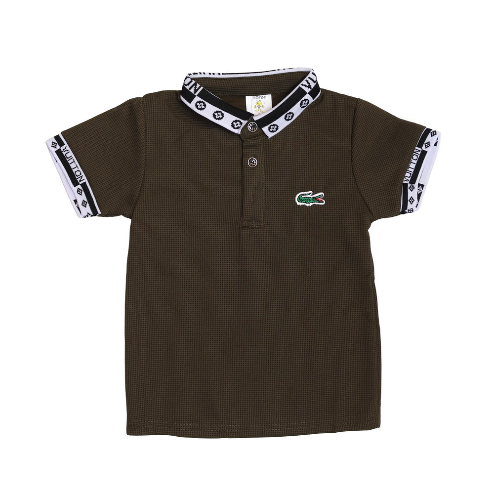 Lacoste Brown Polo T-Shirt For Boys