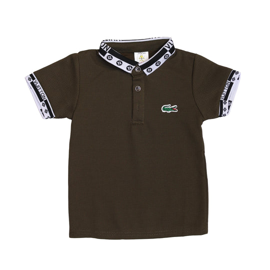 Lacoste Brown Polo T-Shirt For Boys