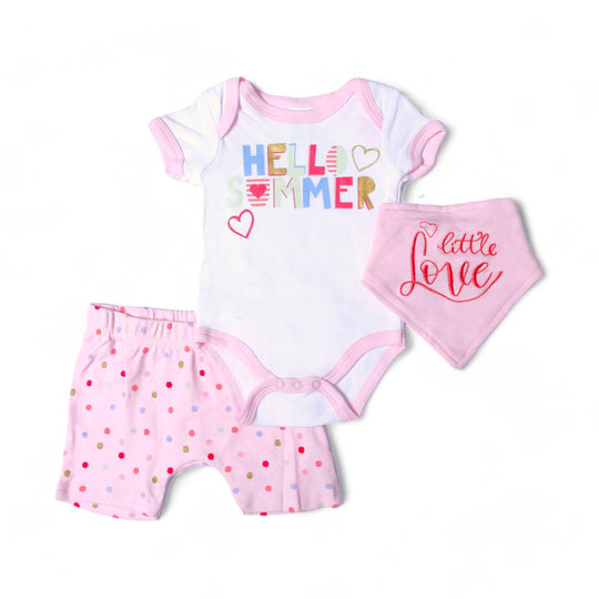 Hello Summer 3 Piece Romper For Kids