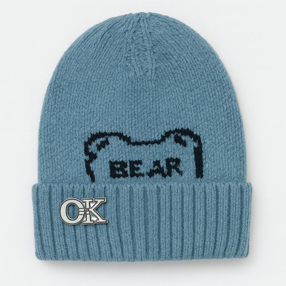 Wool Cap With “Ok” Logo
