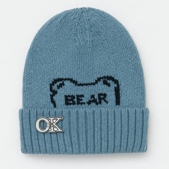 Wool Cap With “Ok” Logo