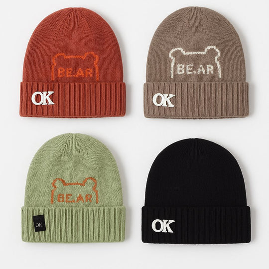 Wool Cap With “Ok” Logo