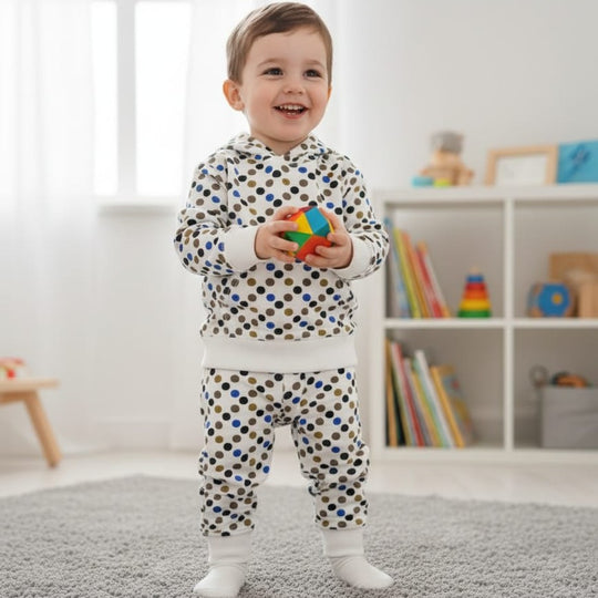 Play Ful Polka Hooded Set