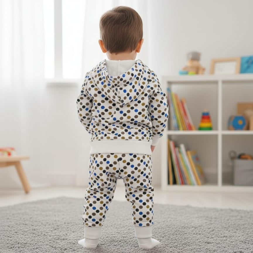 Play Ful Polka Hooded Set