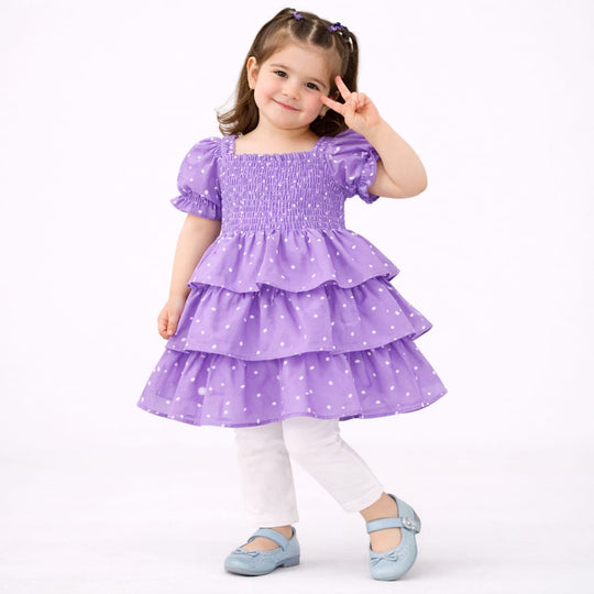 Polka Dot Print Baby Top