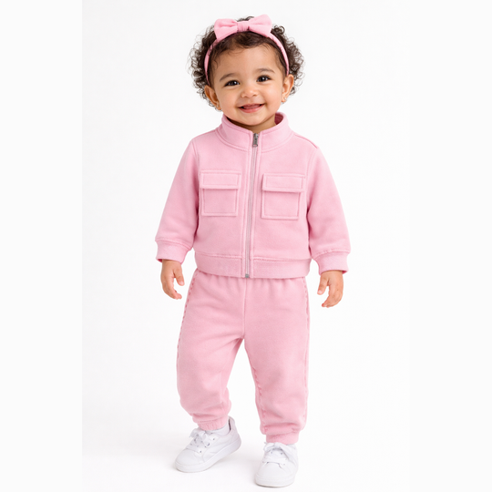 Fleece Suit Pink