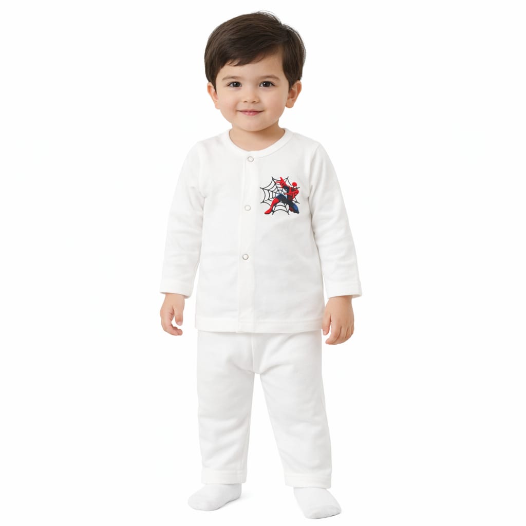Print Character 2pcs Suit White Chand Tara Store