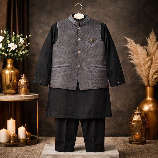 Baby Boy shalwar kameez with waistcoat