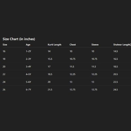 Girls Floral Embroidered Kurti Shalwar Set
