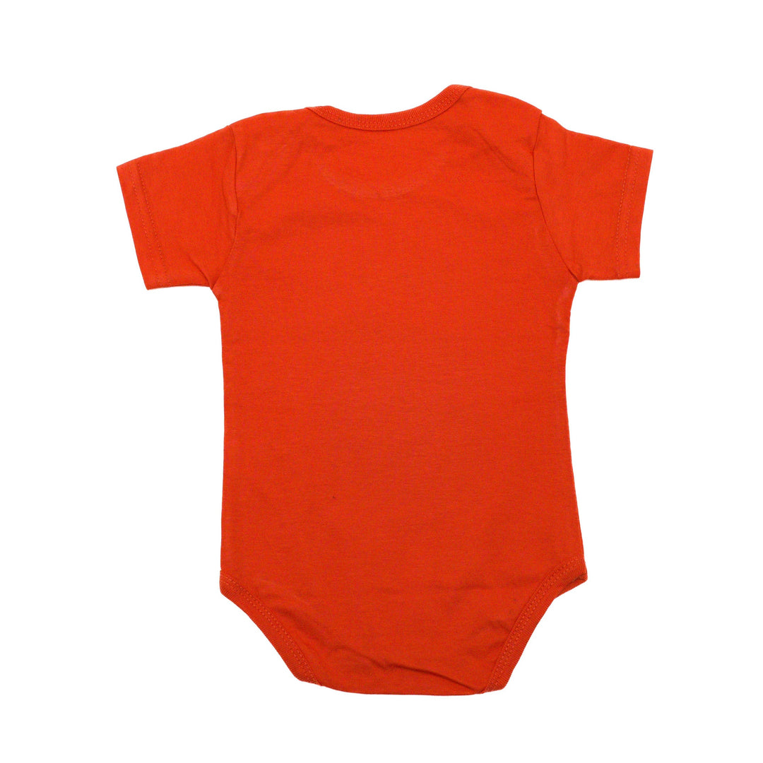 Orange Baby Baba Short Sleeve Body Suit