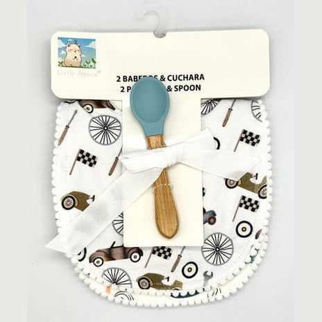 Bib (2Pcs) & Spoon
