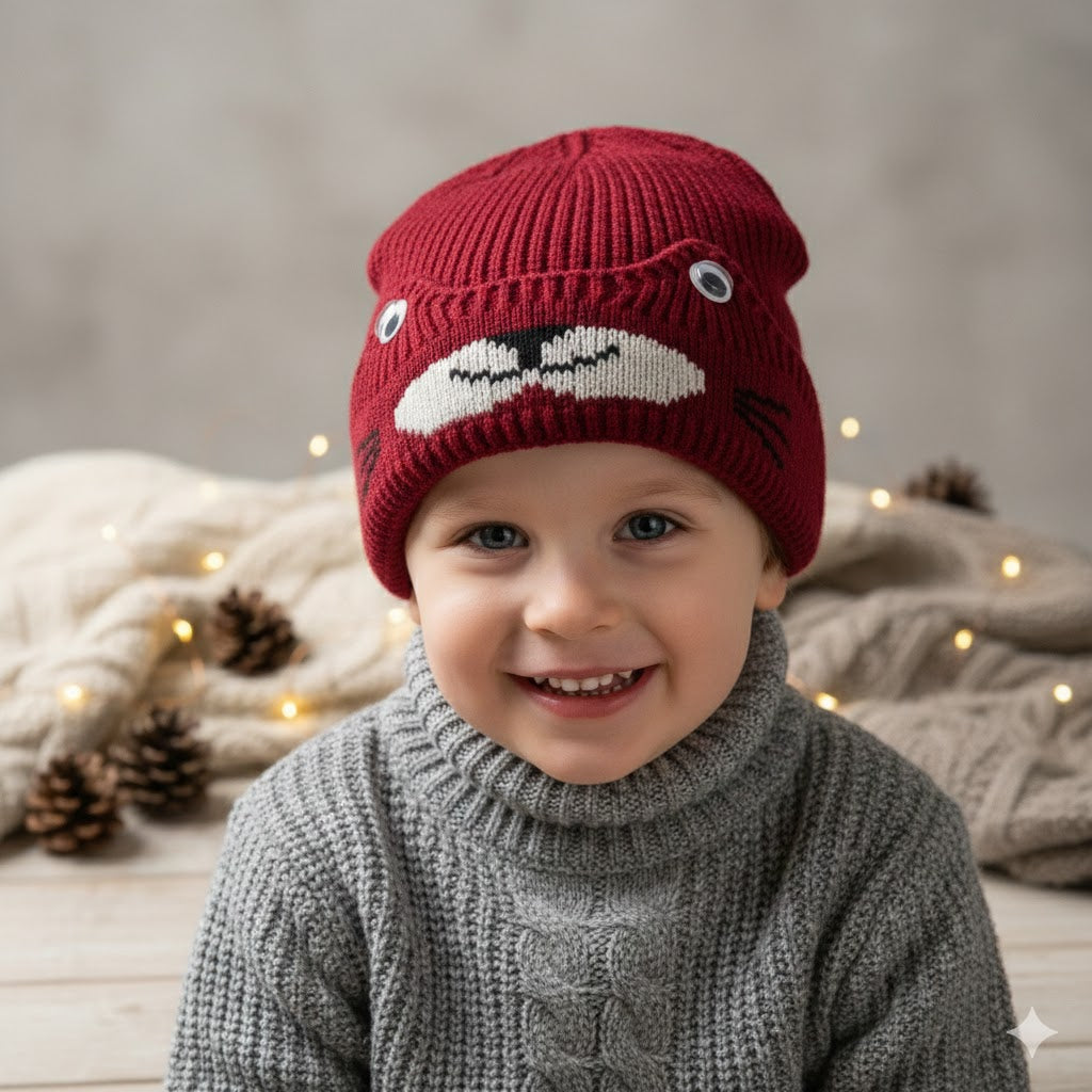 Eyes Style Wool Cap