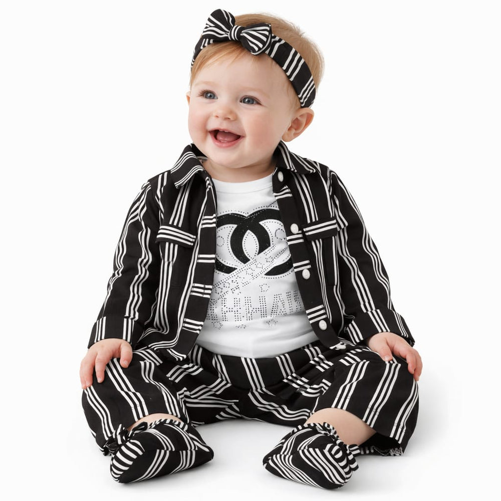 Girls Fancy Suit 3Pcs — D-4001 Trouser Shirt