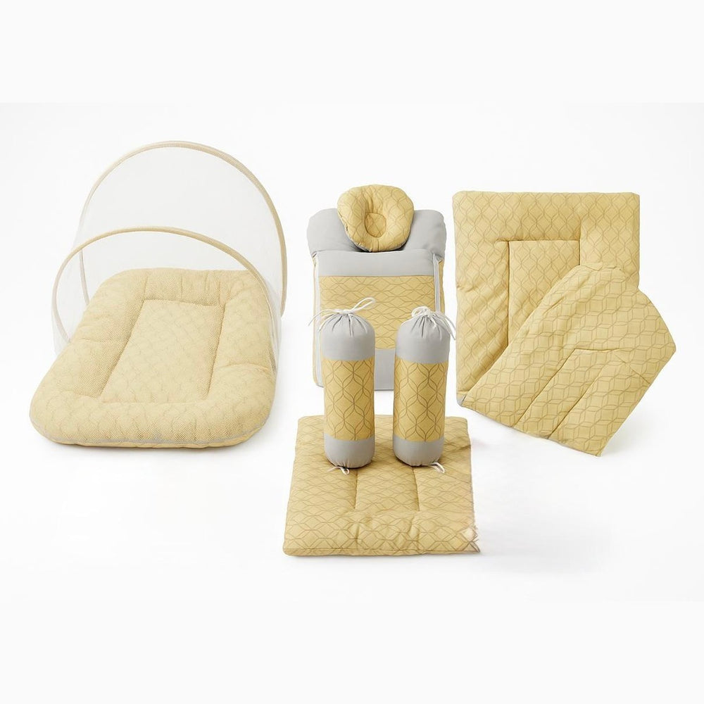 Ld 8-Pcs Baby Bed Set+Net Fancy