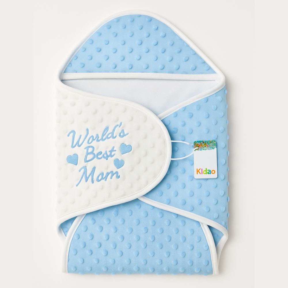 Kidzo Baby Poppy Seed Swaddle Blanket