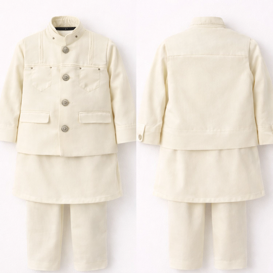 Boys Kameez Shalwar With Waistcoat