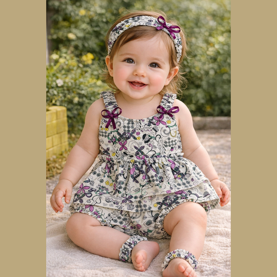Baby 2PCS Frock With Headband
