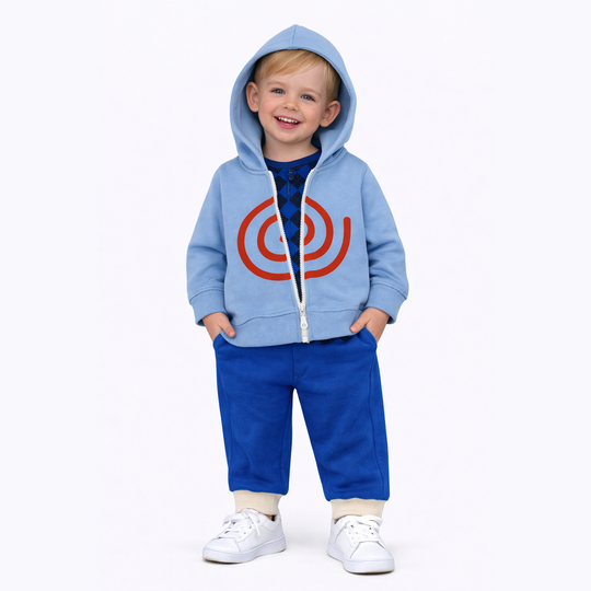 Cute Bunny Print Hoodie & Trouser Set
